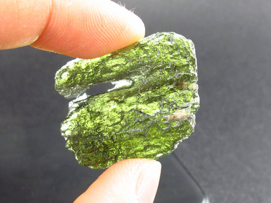 Moldavite Tektite Raw Piece from Czech Republic - 1.2" - 35.00 Carats - 7.00 Grams