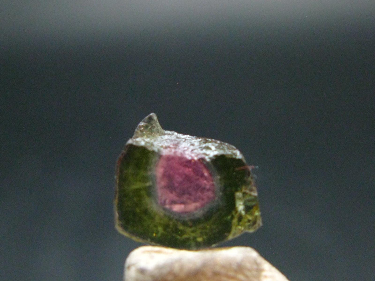 Rare Watermelon Tourmaline Crystal Slice From Brazil - 2.70 Carats