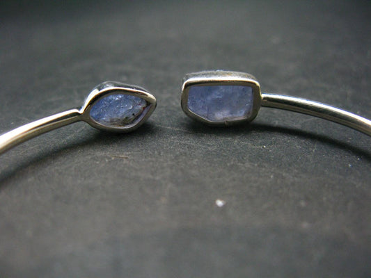 Natural Raw Tanzanite Zoisite Bracelet from Tanzania - Size - Adjustable