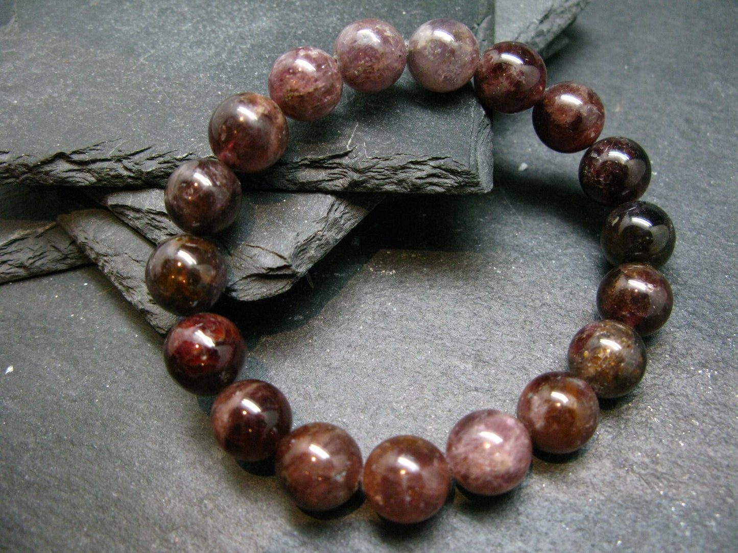 Spinel Genuine Bracelet ~ 7 Inches ~ 11mm Round Beads