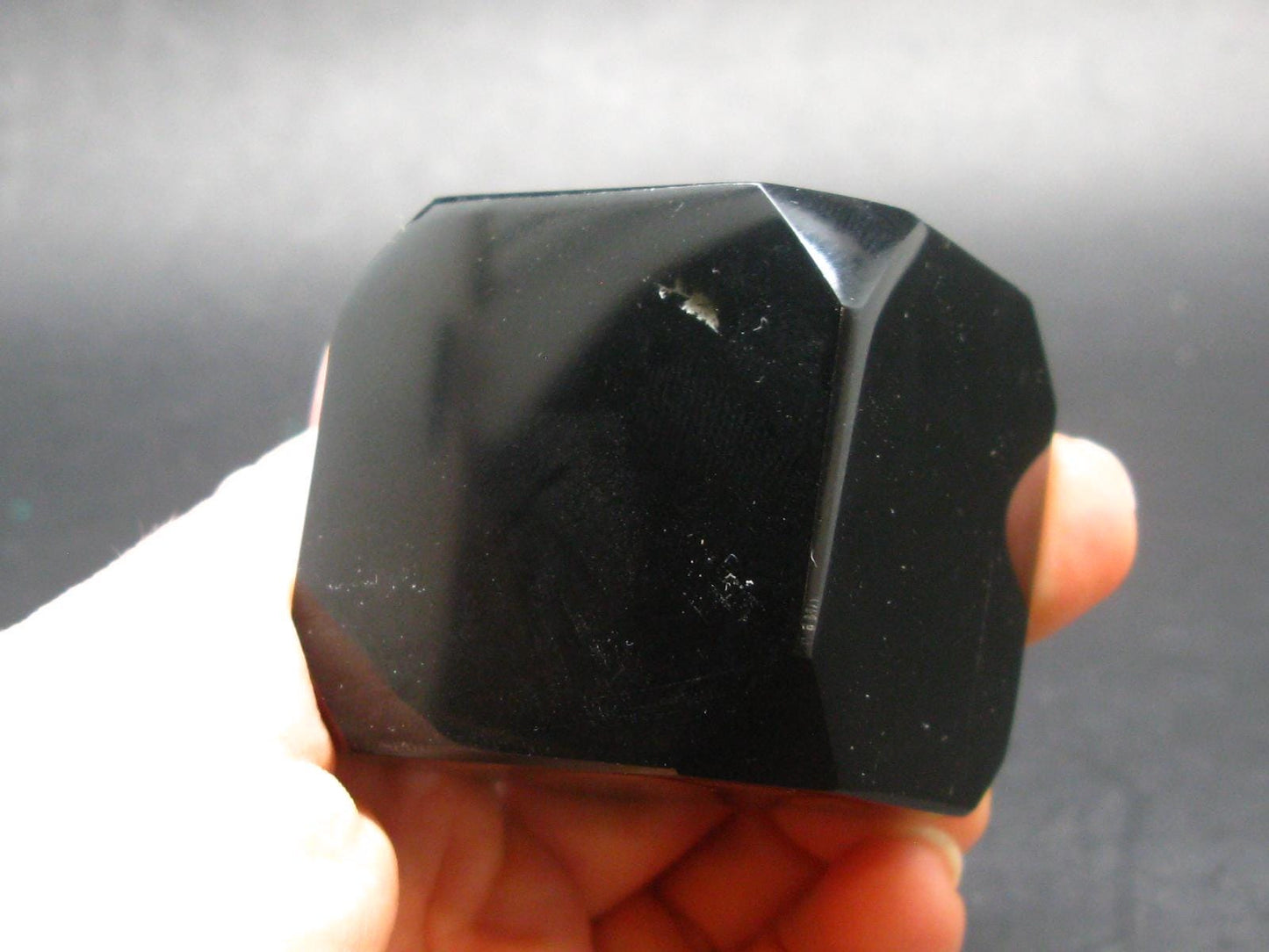 Black Obsidian Polished Stone From Mexico - 1.5"