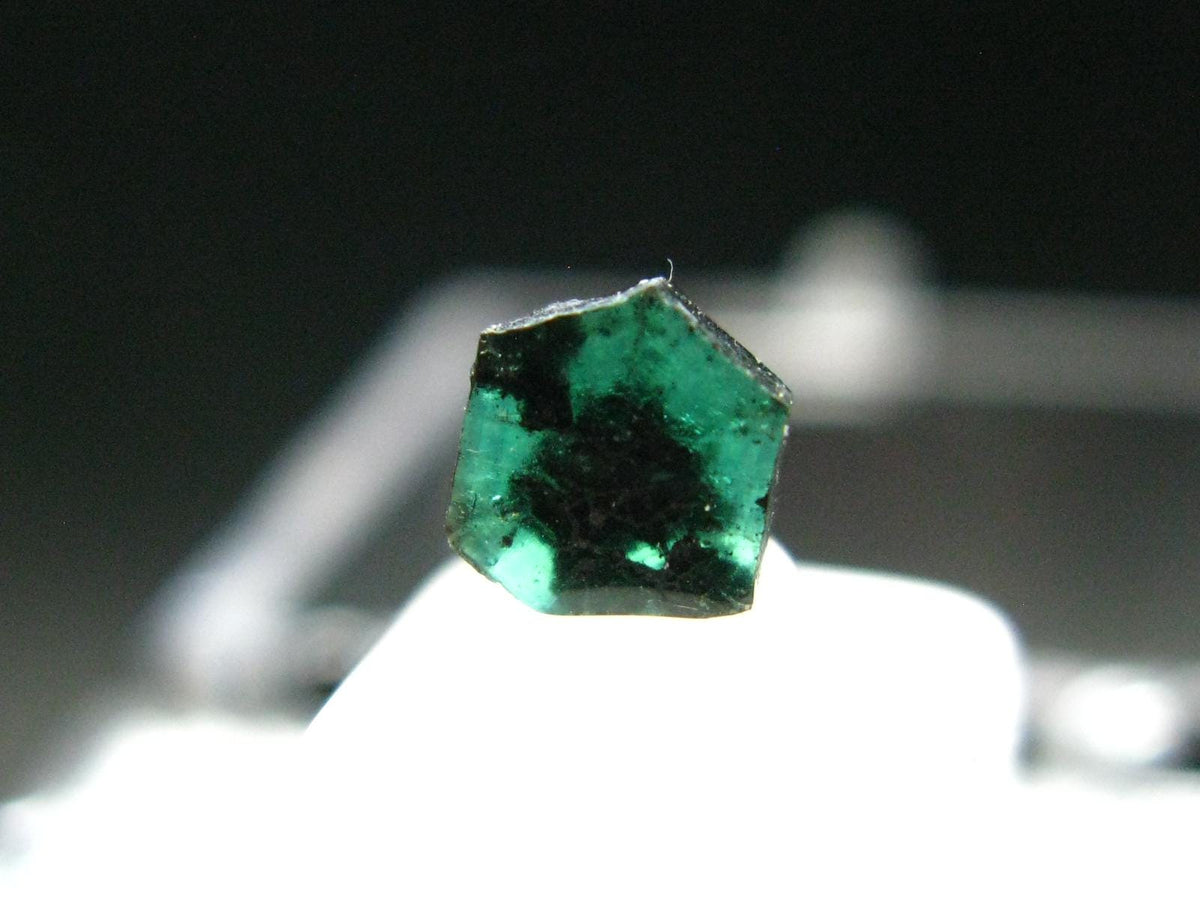 Beautiful Rare Gem Trapiche Emerald From Colombia - 0.42 Carats - 5x4mm
