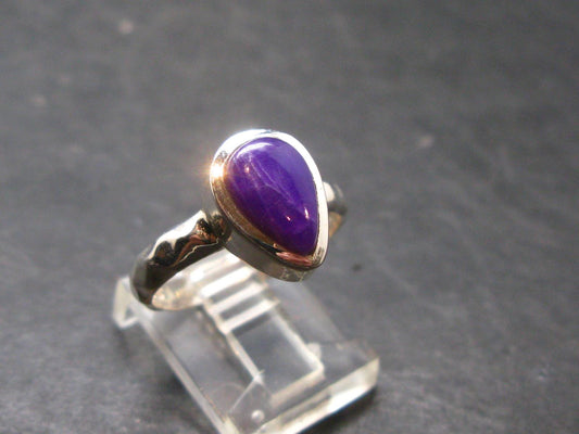 Sugilite Silver Ring From South Africa - 3.96 Grams - Size 8