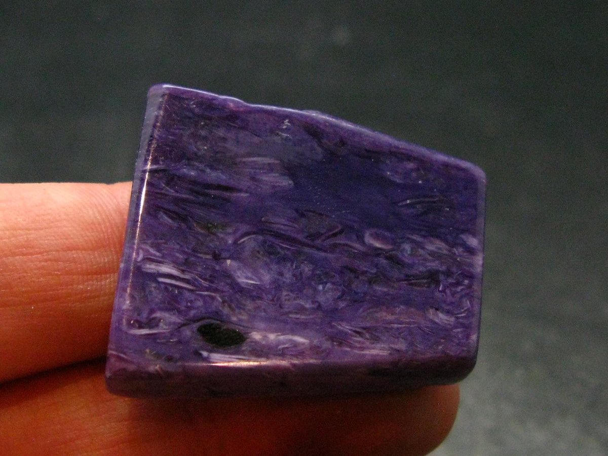 Large Nice Charoite Tumbled Stone from Russia - 10.46 Grams - 1.2"