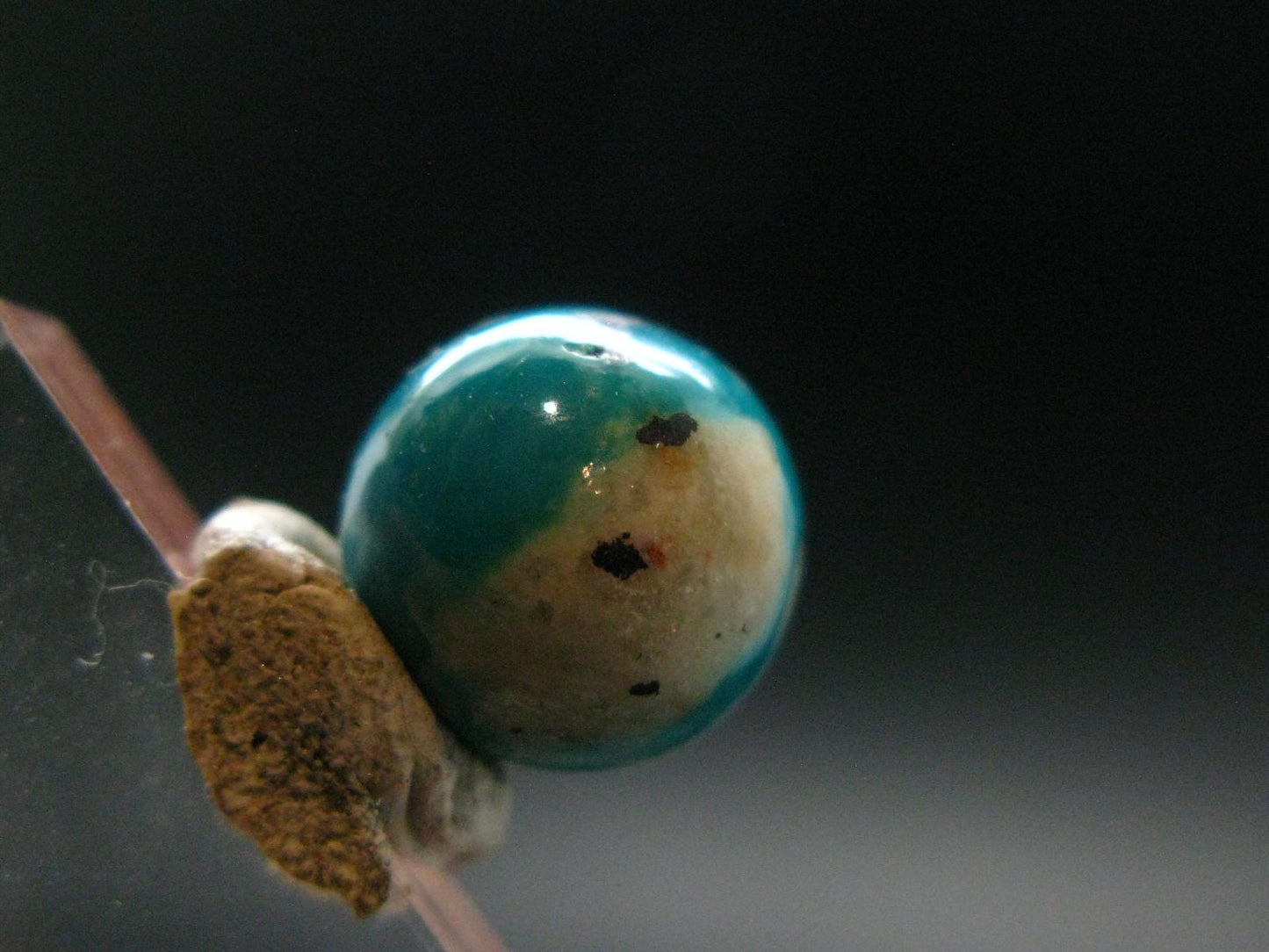 Genuine Turquoise Ball Sphere From USA - 0.4" - 1.96 Grams