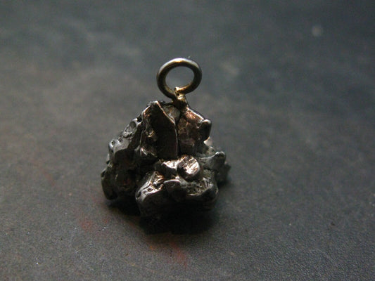 Large Campo Del Cielo Meteorite Pendant from Argentina - 6.37 Grams - 0.7"