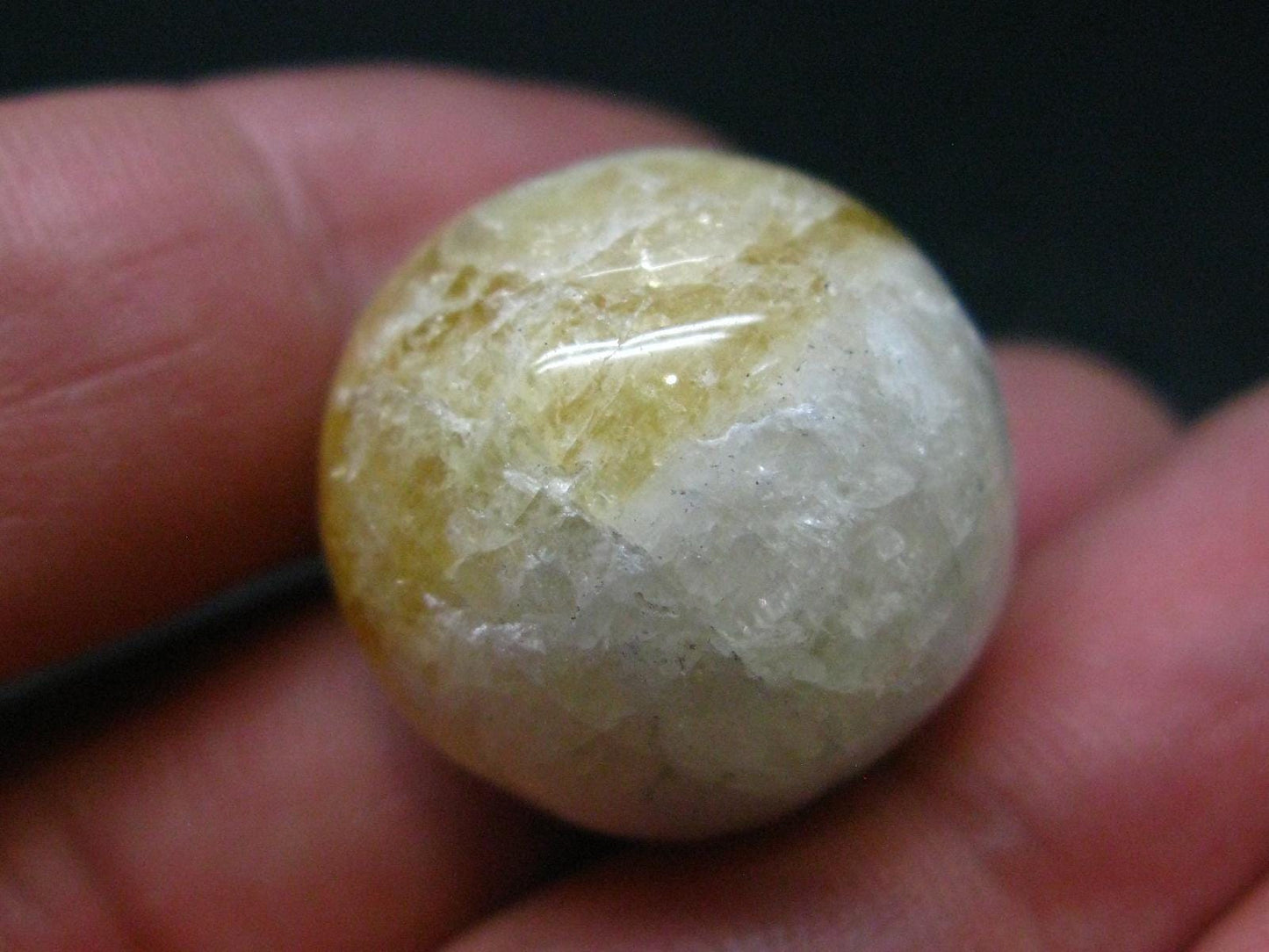Rare Agni Gold Danburite Sphere From Tanzania - 16.51 Grams - 0.9"
