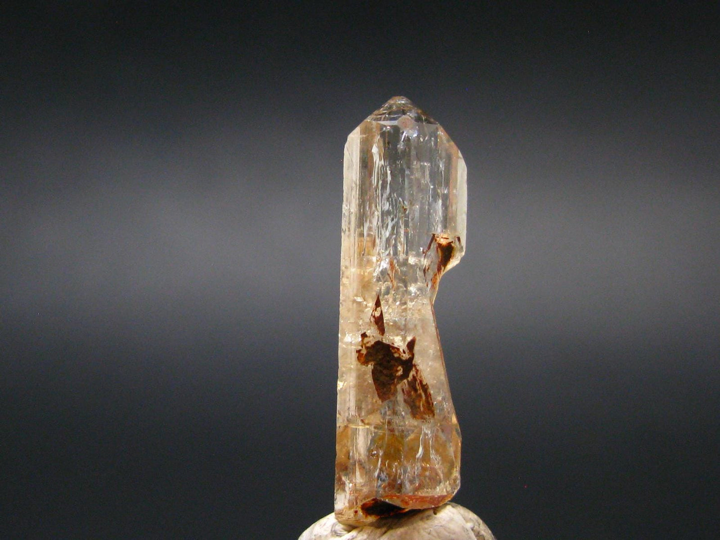 Imperial Topaz Crystal From Zambia - 1.0" - 12.05 Carats
