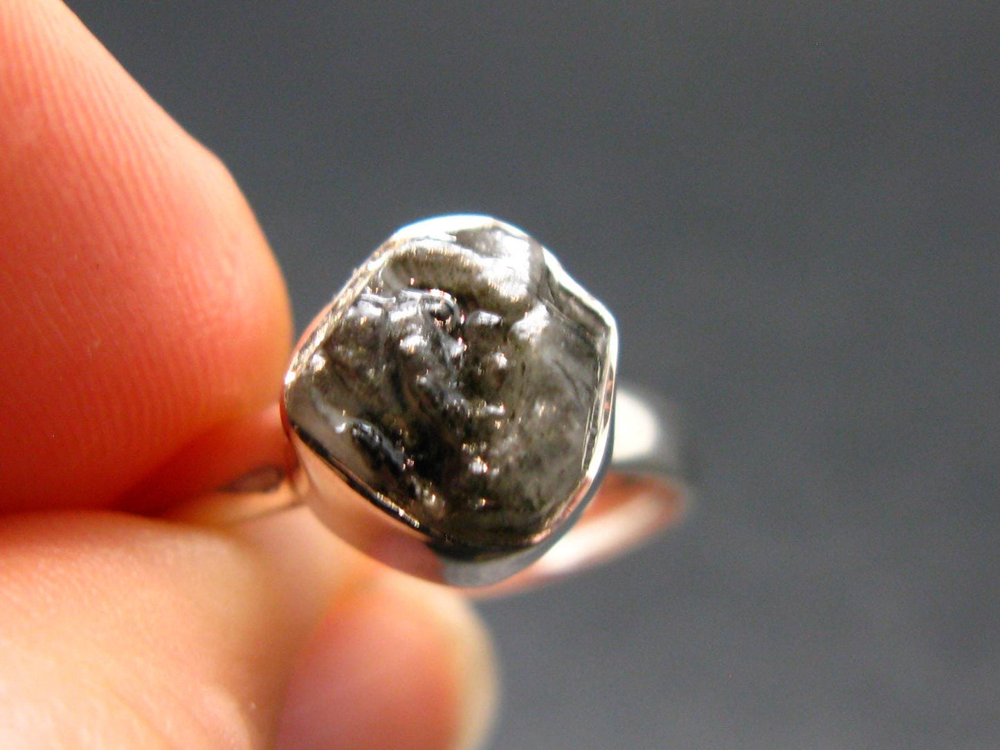 Phenakite Phenacite Crystal Silver Ring From Brazil - Size 7 - 2.09 Grams