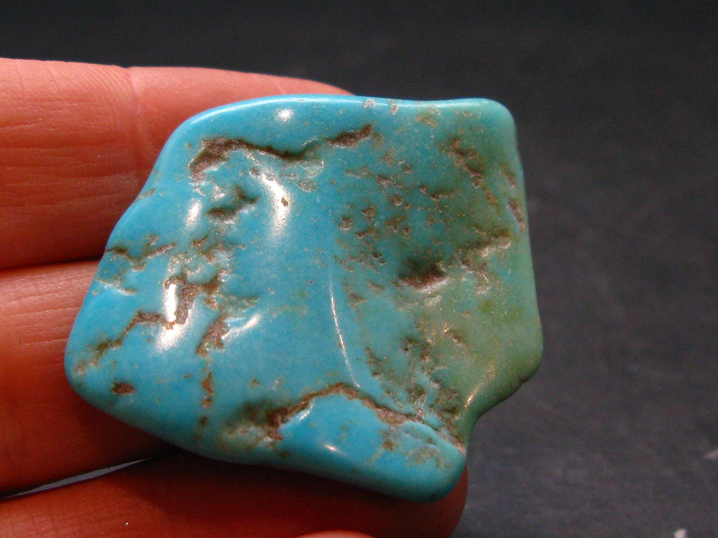 Genuine Tumbled Turquoise from Arizona, USA - 1.2" - 8.17 Grams