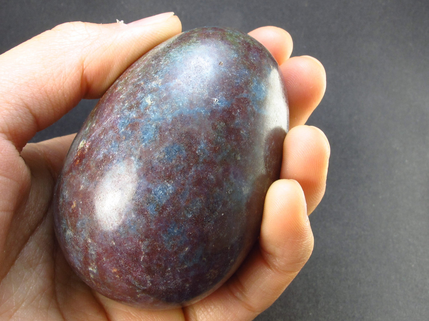 Ruby & Kyanite Egg From India - 2.8" - 319 Grams