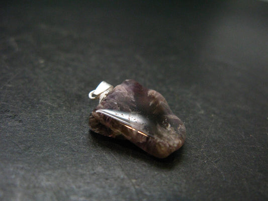 Cacoxenite Super 7 Silver Pendant From Brazil - 1.0" - 3.42 Grams