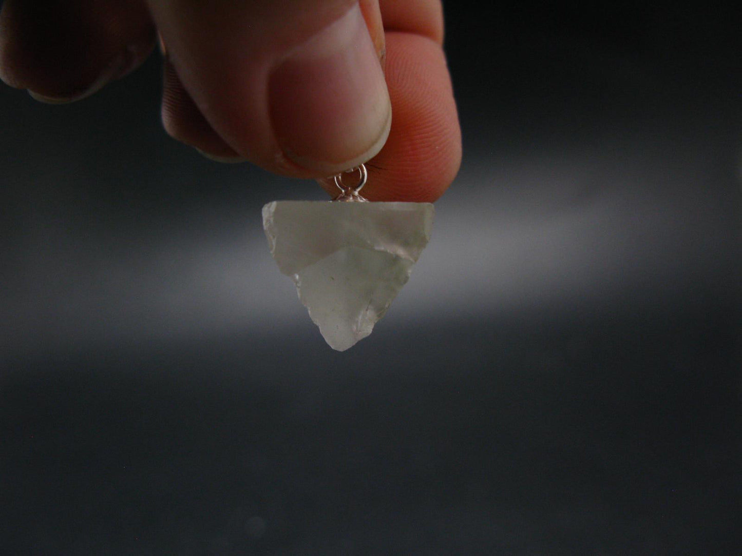 Phenakite Phenacite Crystal Silver Pendant From Russia - 0.8" - 1.35 Grams