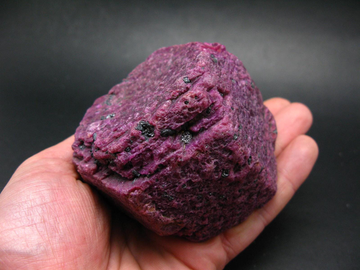Genuine Ruby Corundum Crystal from India - 850 Grams - 3.5"