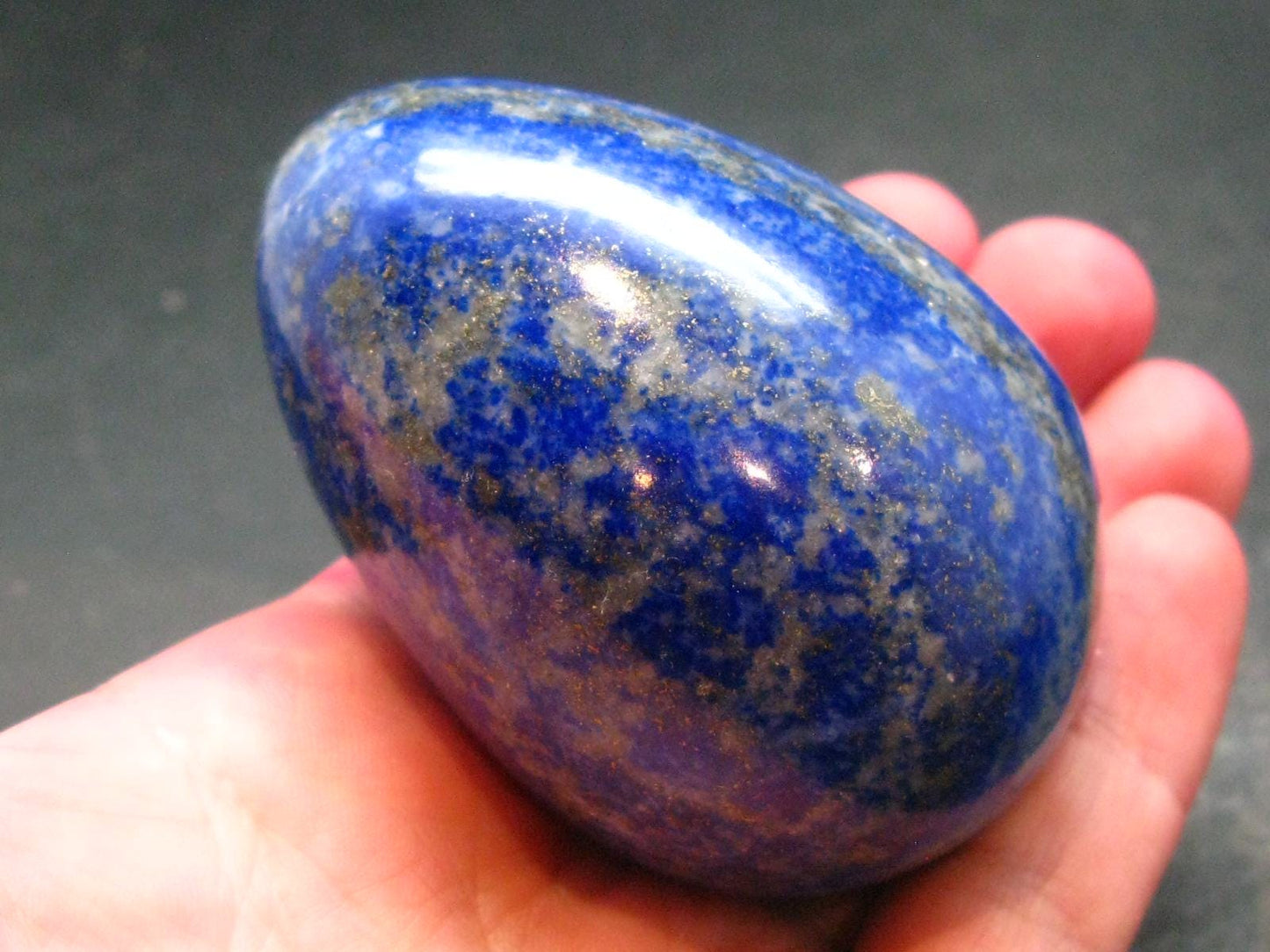 Beautiful Blue Lapis Lazuli Egg from Afghanistan - 2.4"