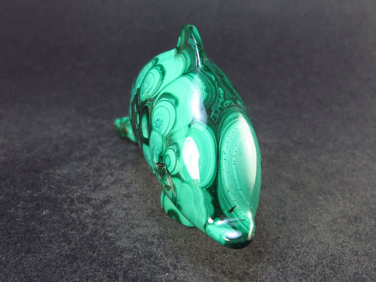 Malachite Dolphin Carving From Congo - 3.0" - 63.5 Grams
