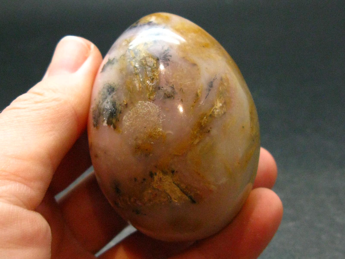 Rare Pink Opal Egg from Peru - 104.36 Grams, 2.2"