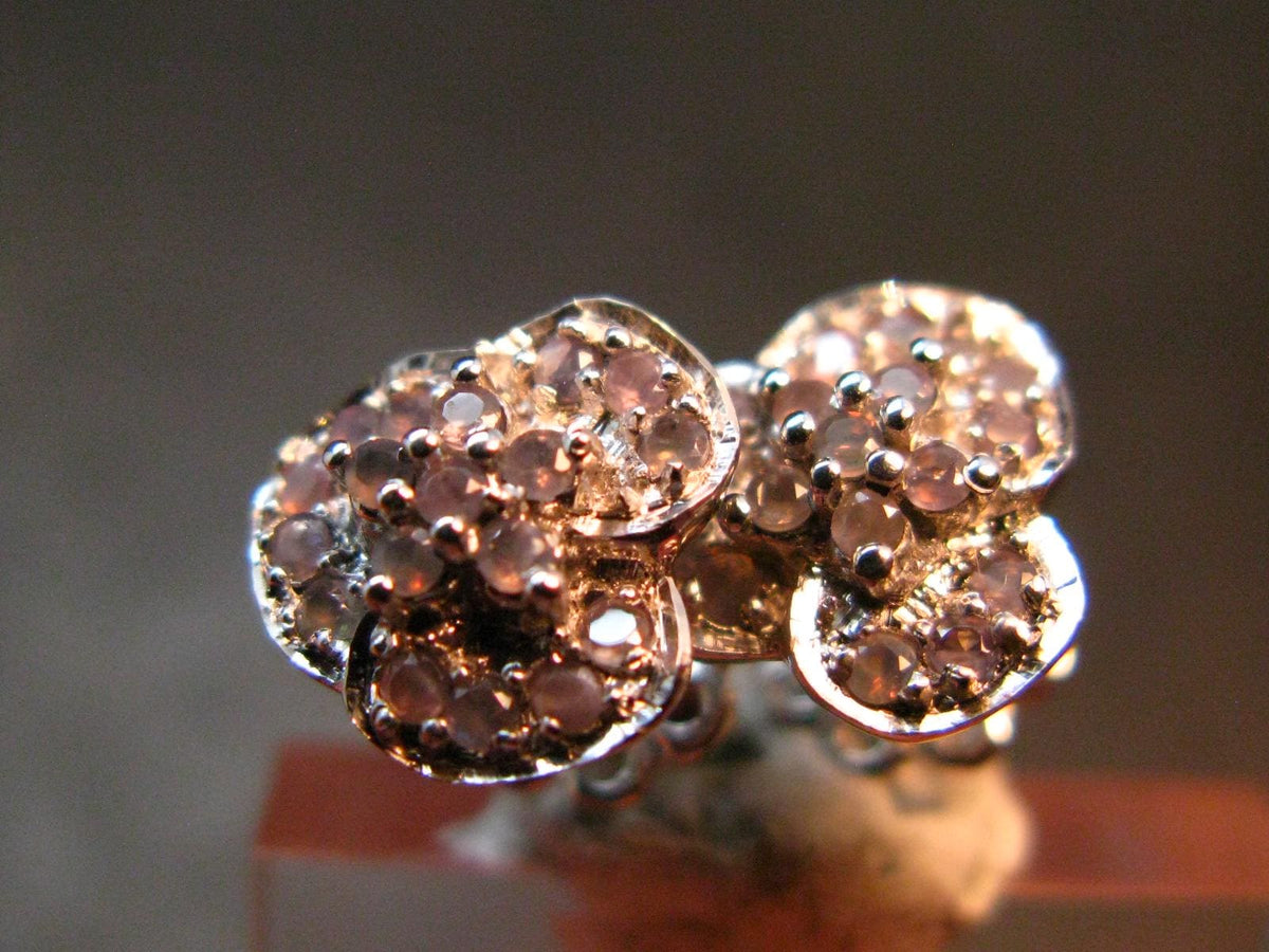 Alexandrite Gem Silver Stud Earrings From Russia - 2.75 Grams