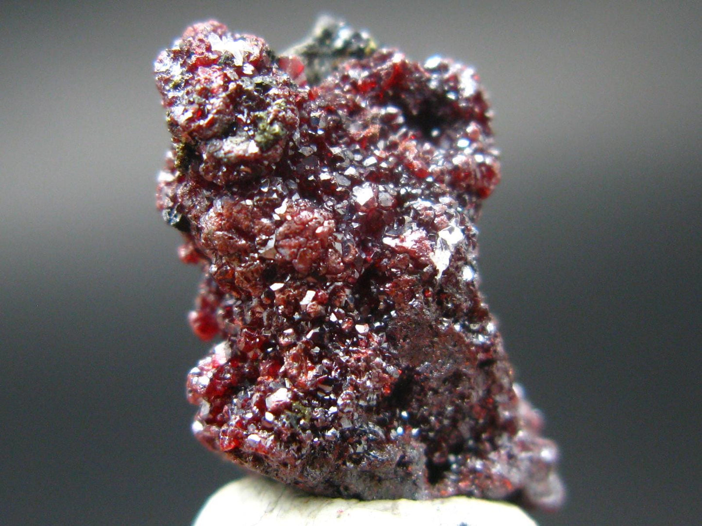 Rare Gem Proustite Cluster From Morocco - 0.8" - 3.13 Grams