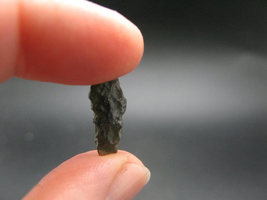 Moldavite Tektite Raw Piece from Czech Republic - 0.6" - 3.2 Carats - 0.64 Grams