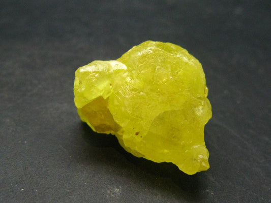 Large Yellow Sulphur Sulfur Crystal Italy - 1.0"