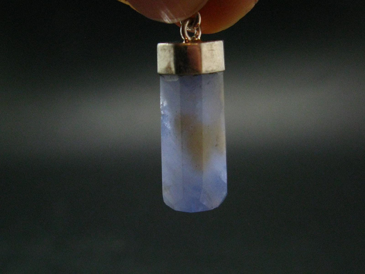 Rare Raw Hackmanite Silver Pendant from Afghanistan - 1.4" - 3.97 Grams