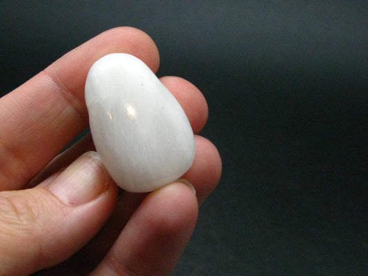 Rare White Barite Metal Free Pendant From Norway - 1.1" -18.33 Grams