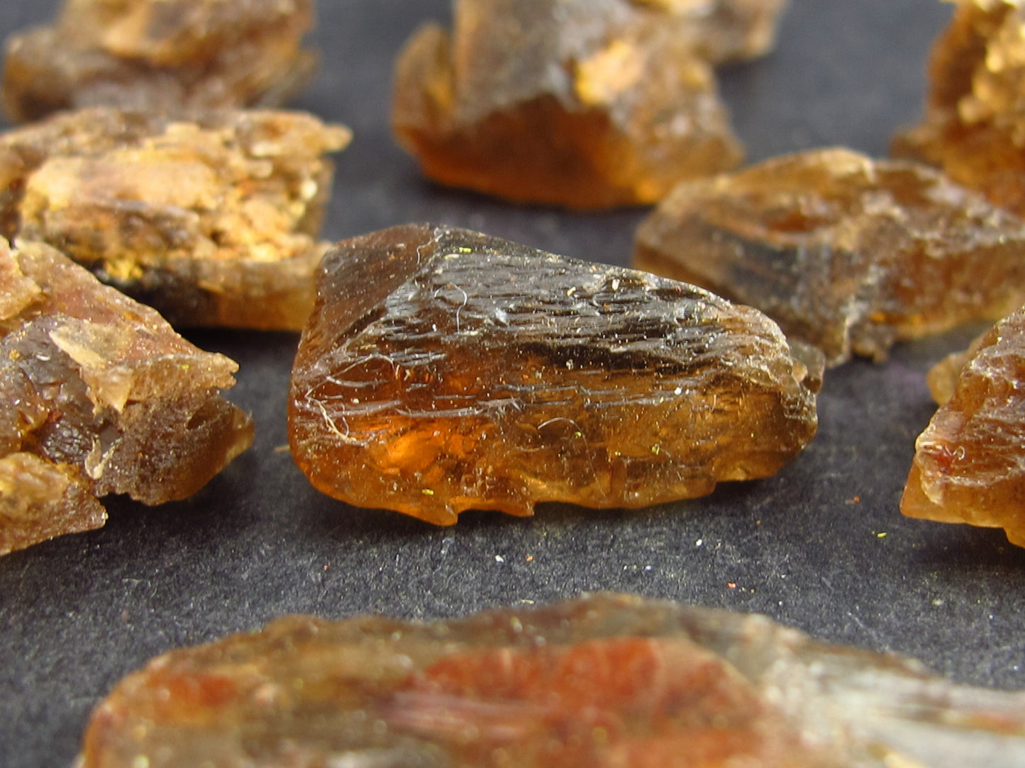 Lot of 10 Rare Enstatite Crystals From Tanzania - 16 Grams