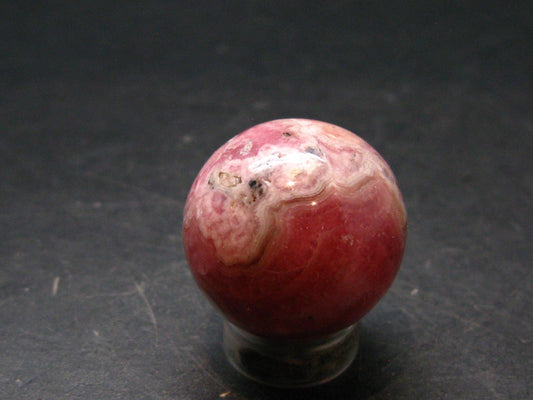 Rhodochrosite Sphere Ball from Argentina - 0.9" - 26.50 Grams