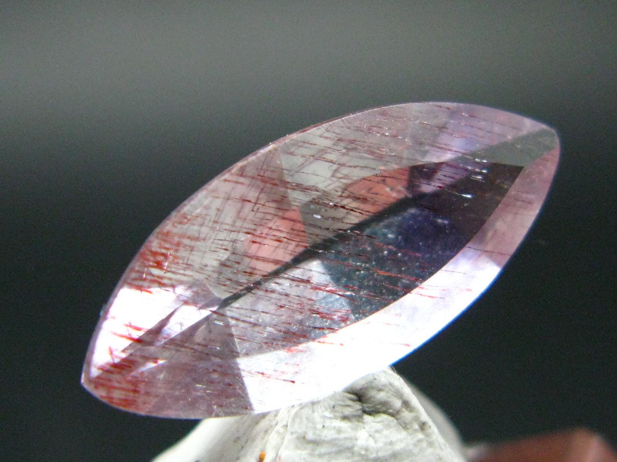 Super 7 Lepidocrocite in Quartz Cut Stone From Brazil - 4.59 Carats