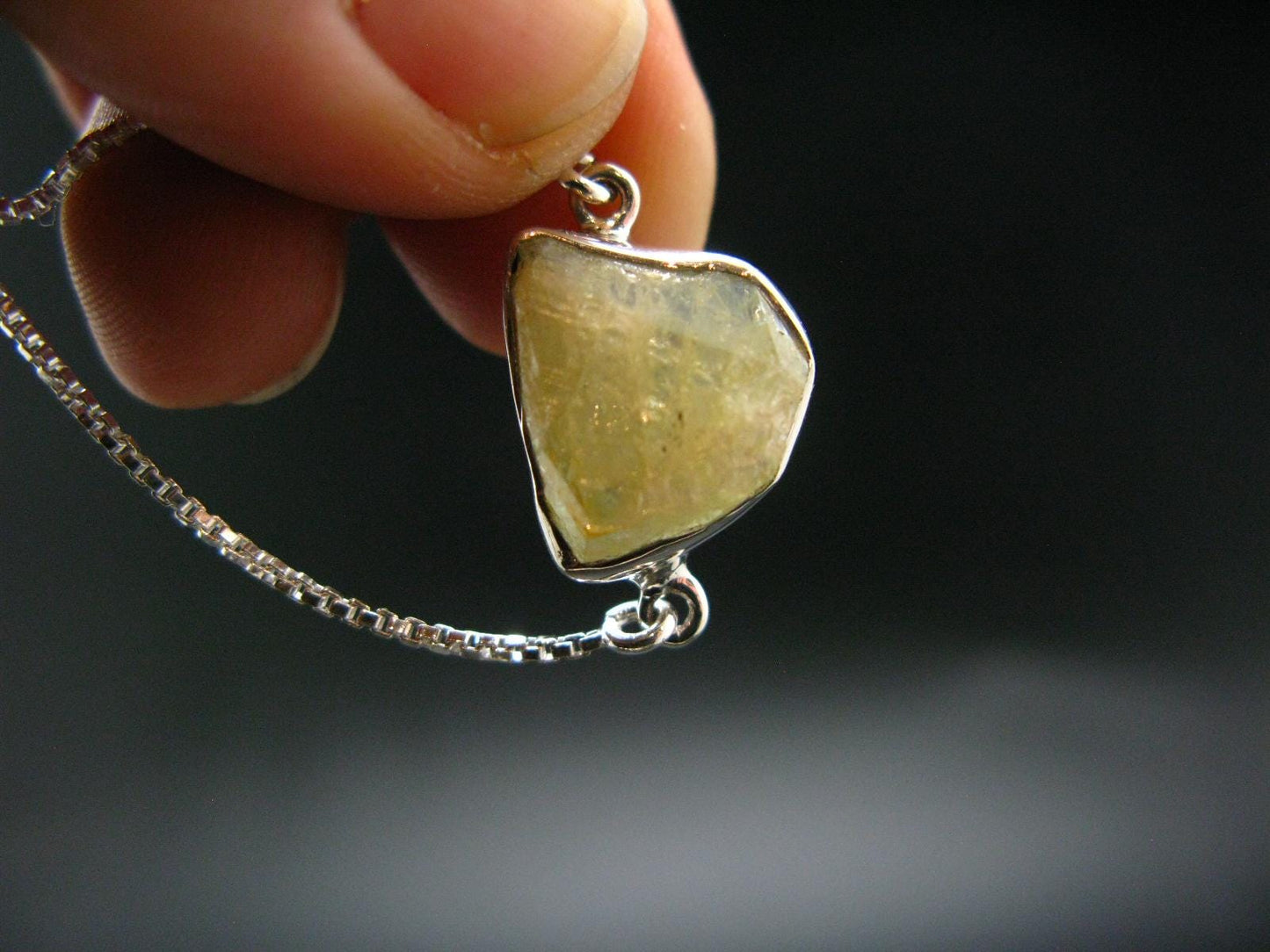 Rhodizite Rhodozite Silver Bracelet From Madagascar - 4.07 Grams