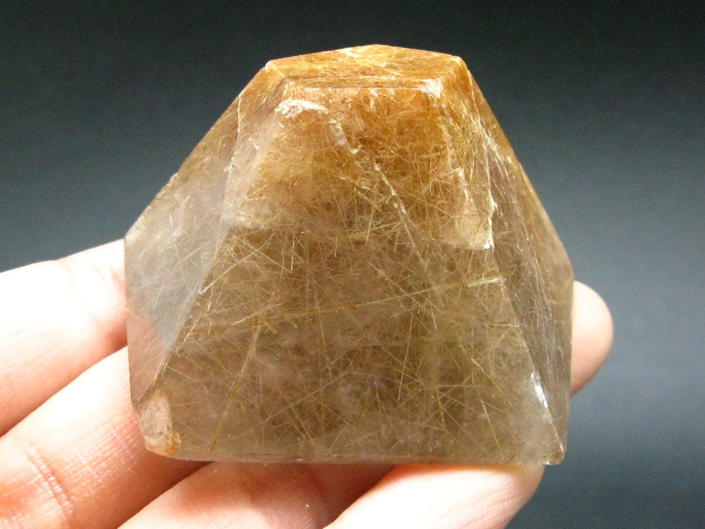 Large Polished Rutilated Quartz Crystal from Brazil - 2.1" - 74 Grams
