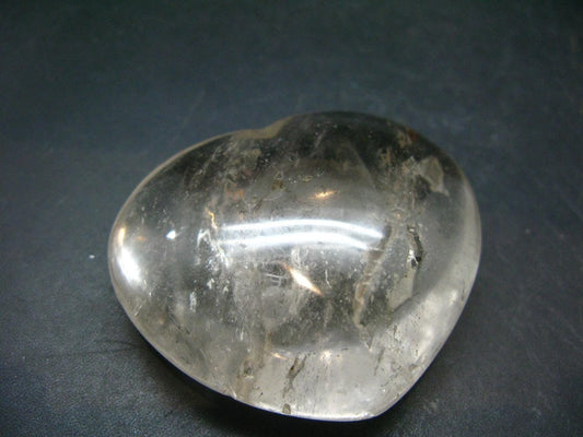 Large Smoky Quartz Heart from Brazil - 2.1" - 105.65 Grams