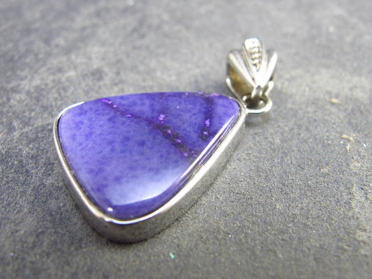 Sugilite Silver Pendant From South Africa - 1.2" - 5.0 Grams