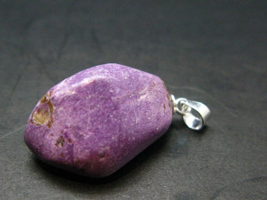 Rare Silver Stichtite Pendant from Australia - 1.1"