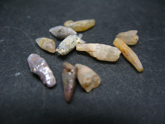 Lot of Multicolor Sapphire Crystals From Sri Lanka - 21 Carats