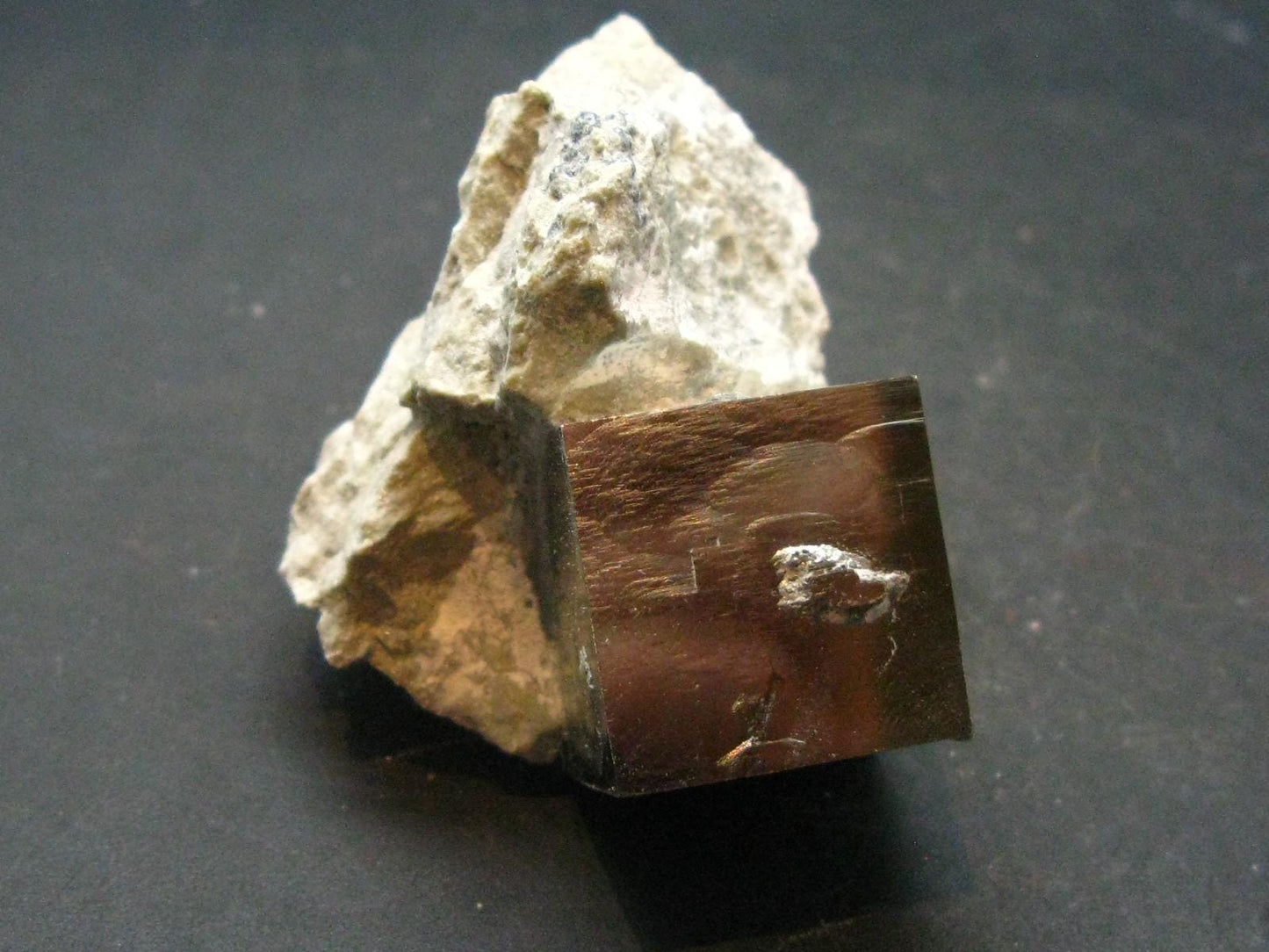 Perfect Pyrite Cube Cluster from Spain - 1.7"