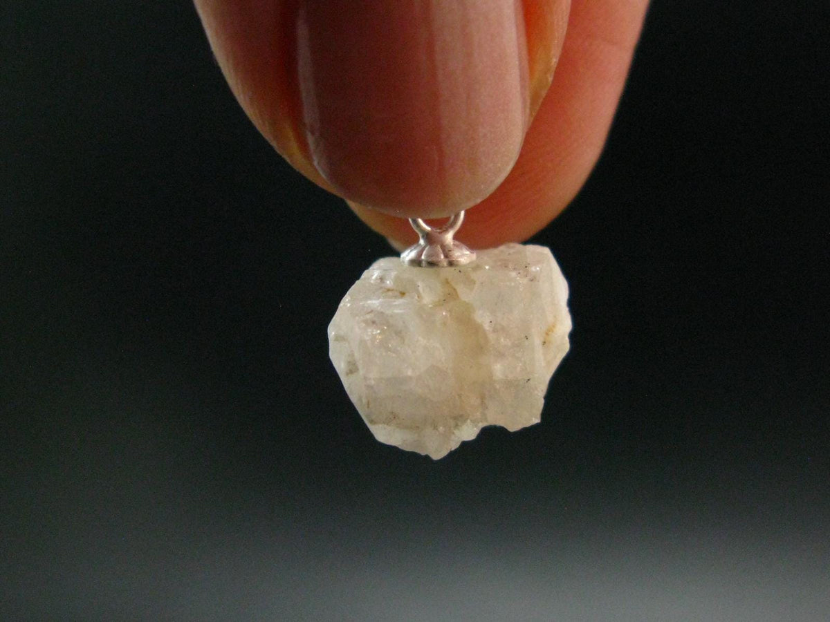 Phenakite Phenacite Crystal Silver Pendant From Nigeria - 0.7" - 2.0 Grams
