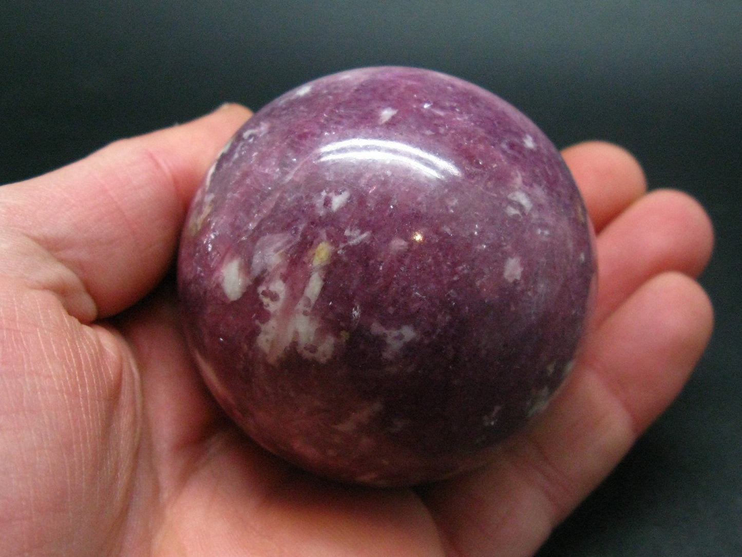 Red Tourmaline Sphere Ball From Brazil - 2.5"