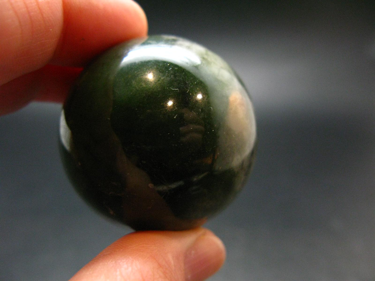 Nephrite Jade 1.5" Sphere Ball from Canada - 101.79 Grams