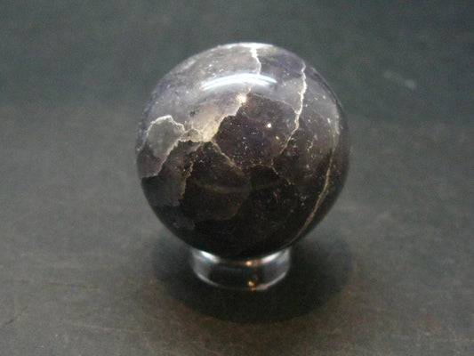 Rare Iolite Cordierite Sphere from Tanzania - 41.88 Grams - 1.2"