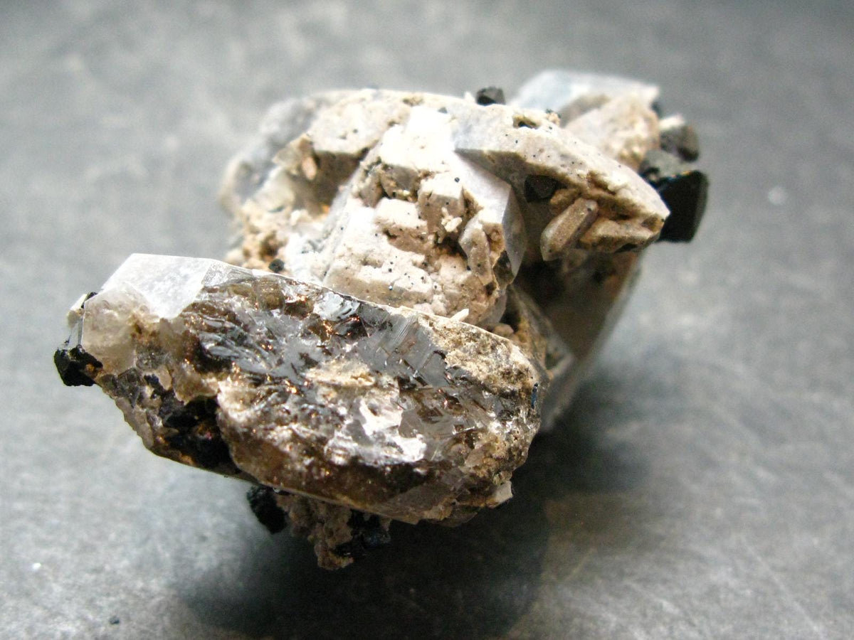 Brookite On Quartz Cluster From Arkansas - 48.86 Grams - 2.2"