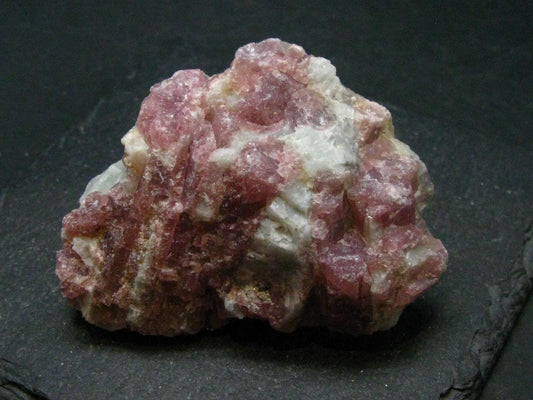 Pink Tourmaline In Quartz Cluster From Brazil - 2.4"