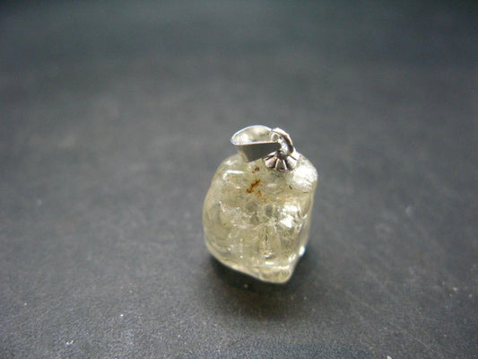 Golden Scapolite Silver Pendant From India - 0.9" - 3.51 Grams
