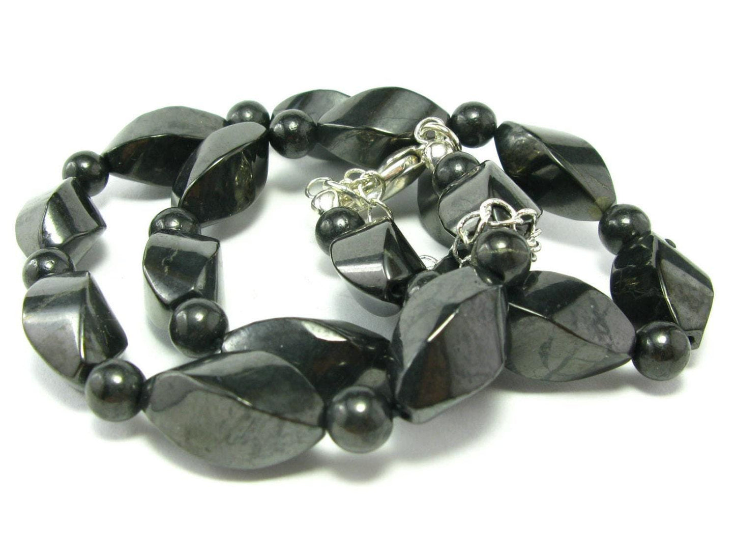 Shungite Necklace with Nicely Tumbled Beads From Russia - 18"