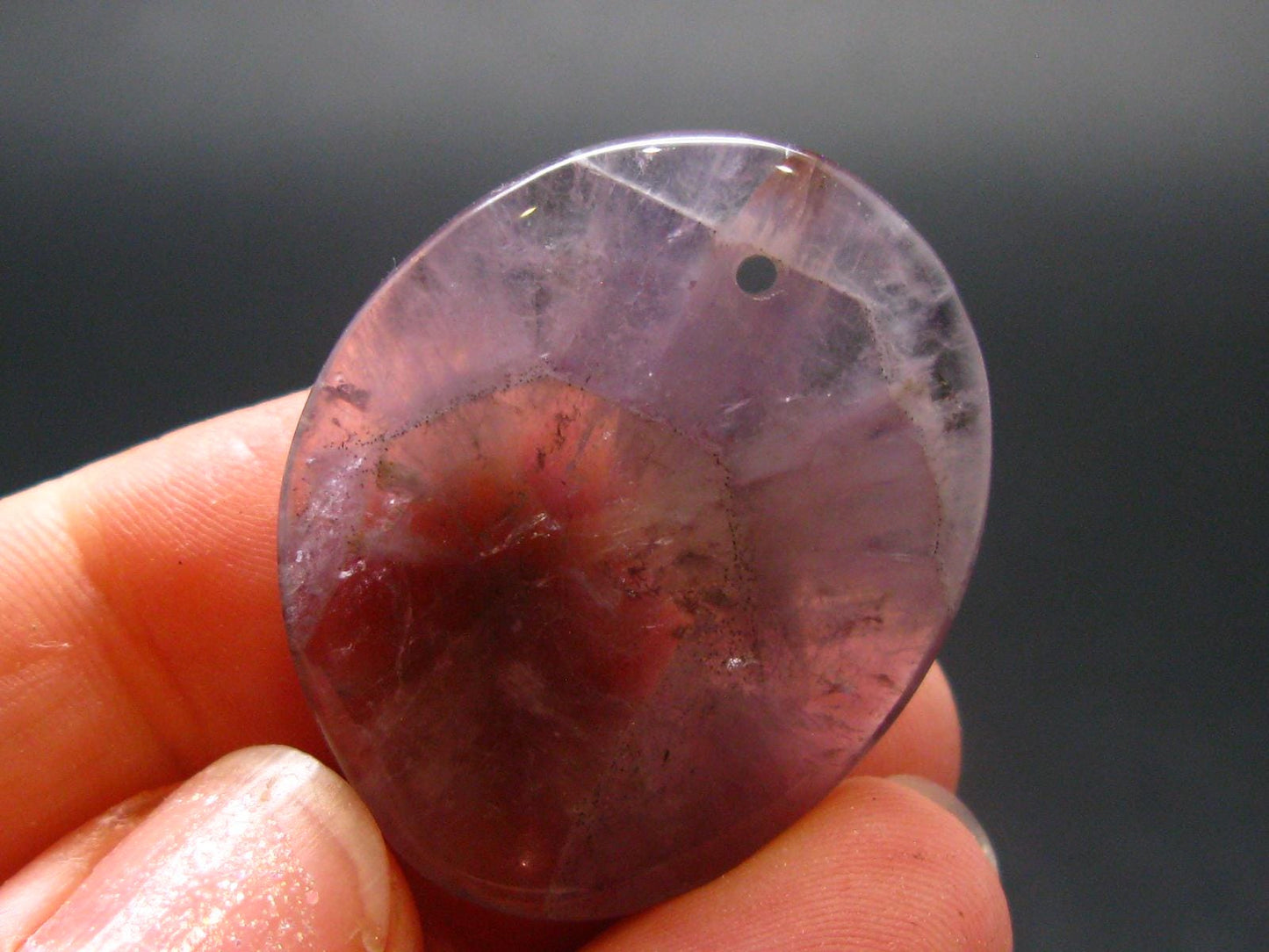 Rare Auralite Super 23 Amethyst Metal Free Pendant From Canada - 1.2" - 6.21 Grams