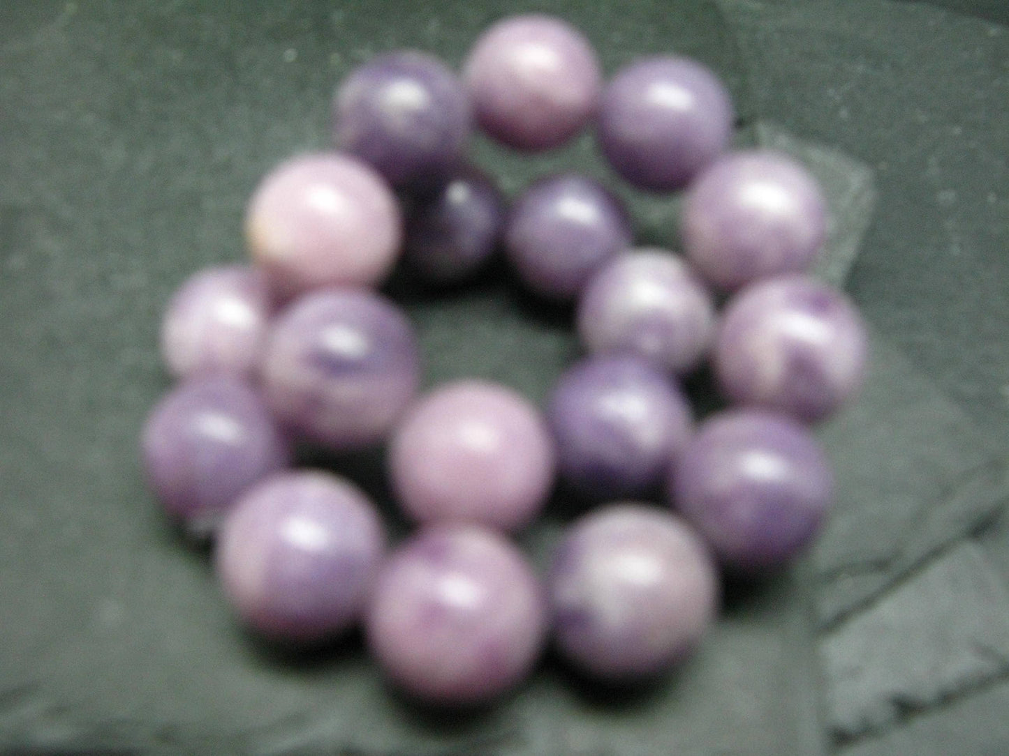 Lepidolite Genuine Bracelet ~ 7 Inches ~ 10mm Round Beads