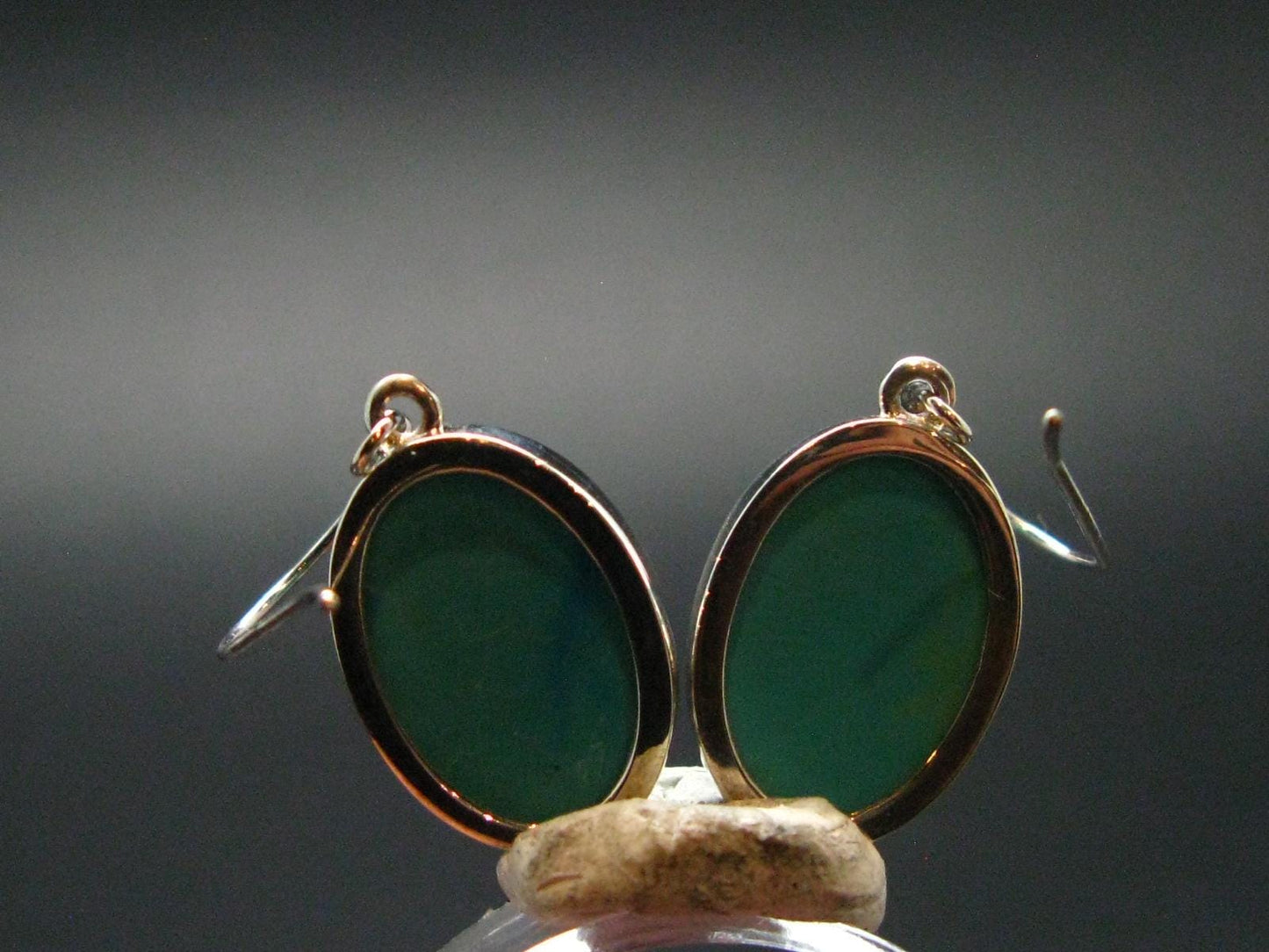 Nice Raw Natural Turquoise Sterling Silver Earrings from Mexico - 6.0 Grams