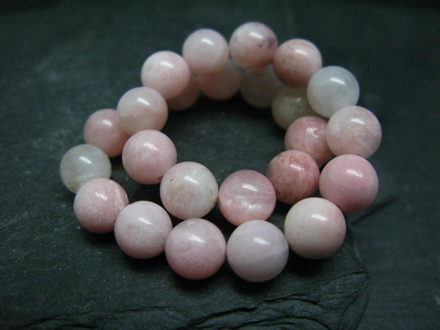 Pink Petalite Genuine Bracelet ~ 7 Inches ~ 8mm Round Beads
