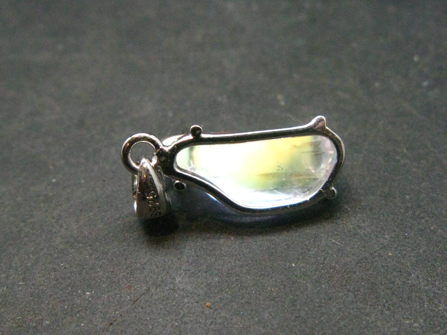 Natural Glow From Inside Moonstone 925 Silver Pendant - 0.8" - 1.49 Grams